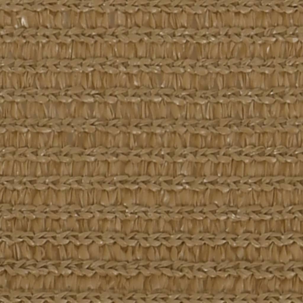 Sunshade Sail 160 g/m² Taupe 4x4x4 m HDPE