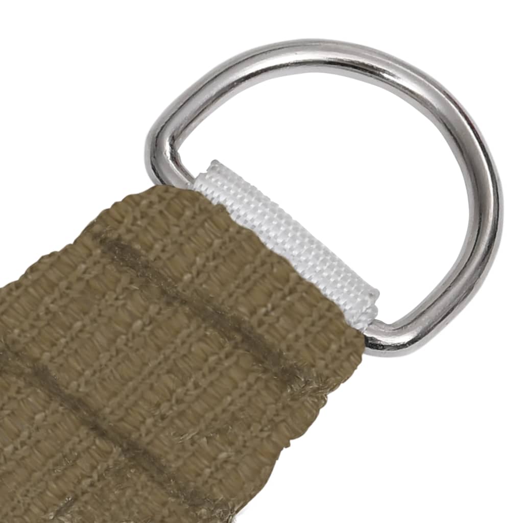 Sunshade Sail 160 g/m² Taupe 4x4x4 m HDPE