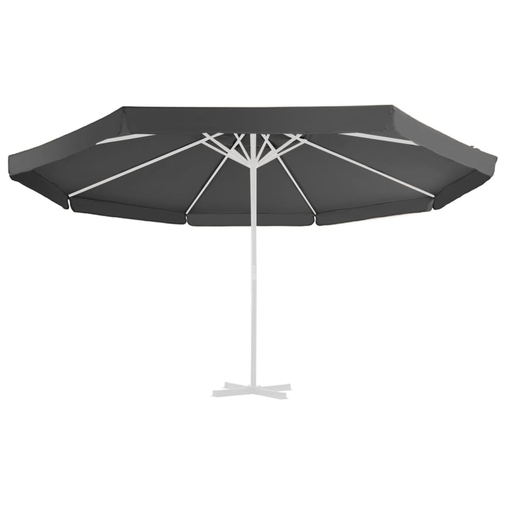 Replacement Fabric for Outdoor Parasol Anthracite 515 cm