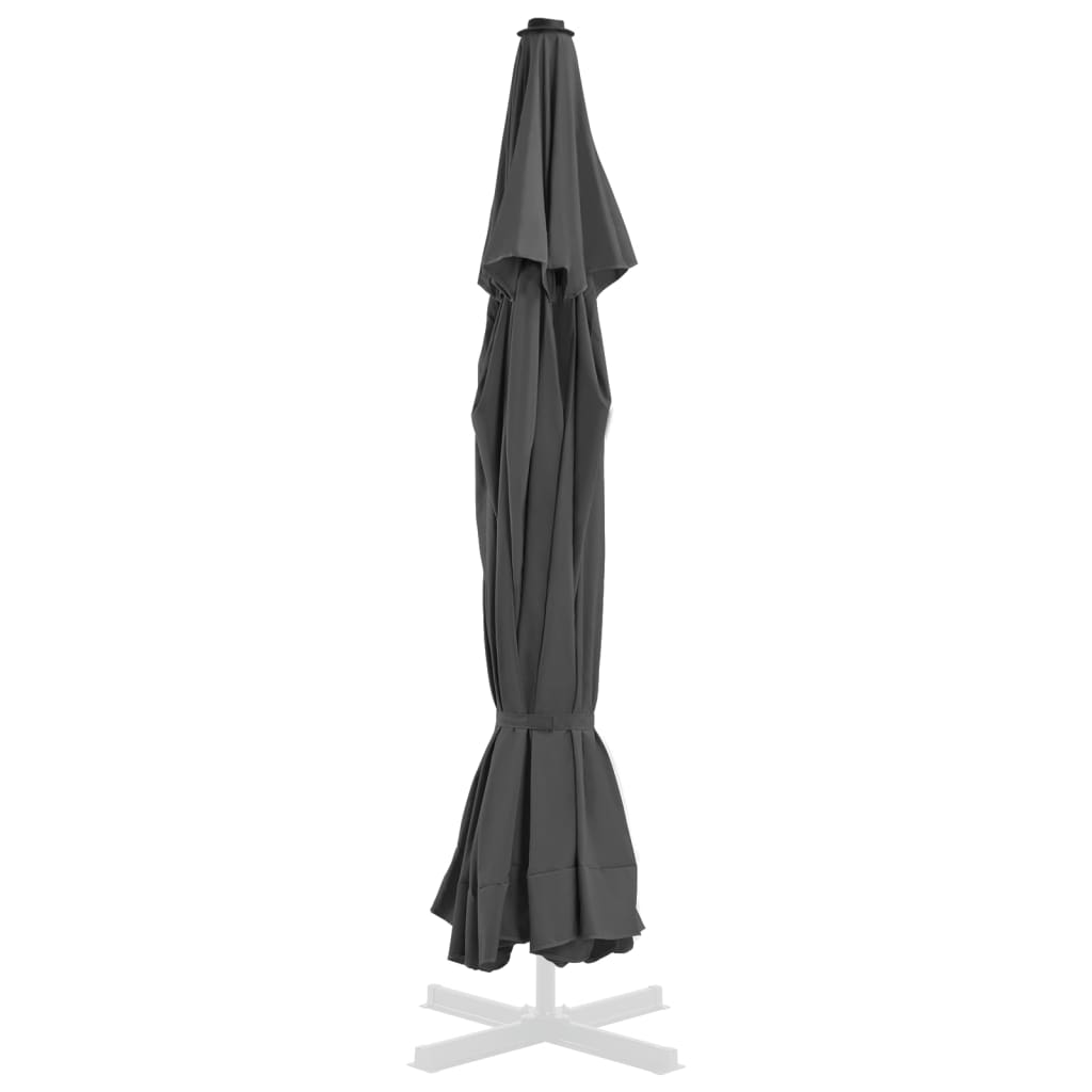 Replacement Fabric for Outdoor Parasol Anthracite 515 cm