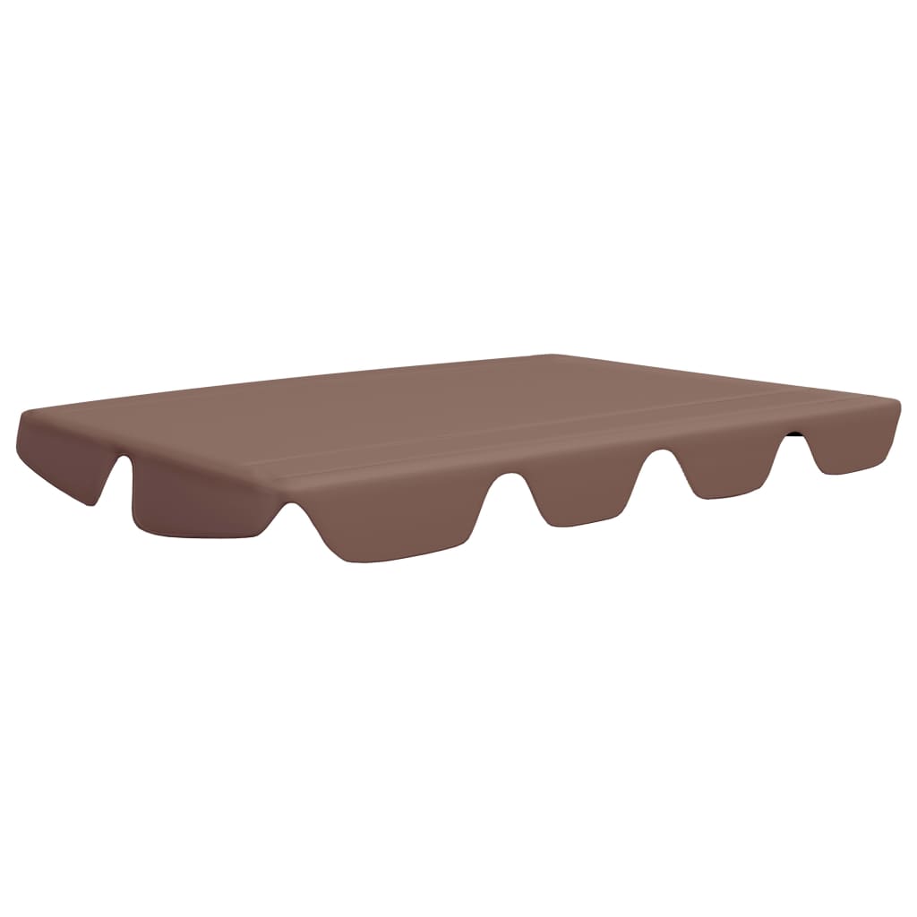 Replacement Canopy for Garden Swing Brown 150/130x105/70 cm