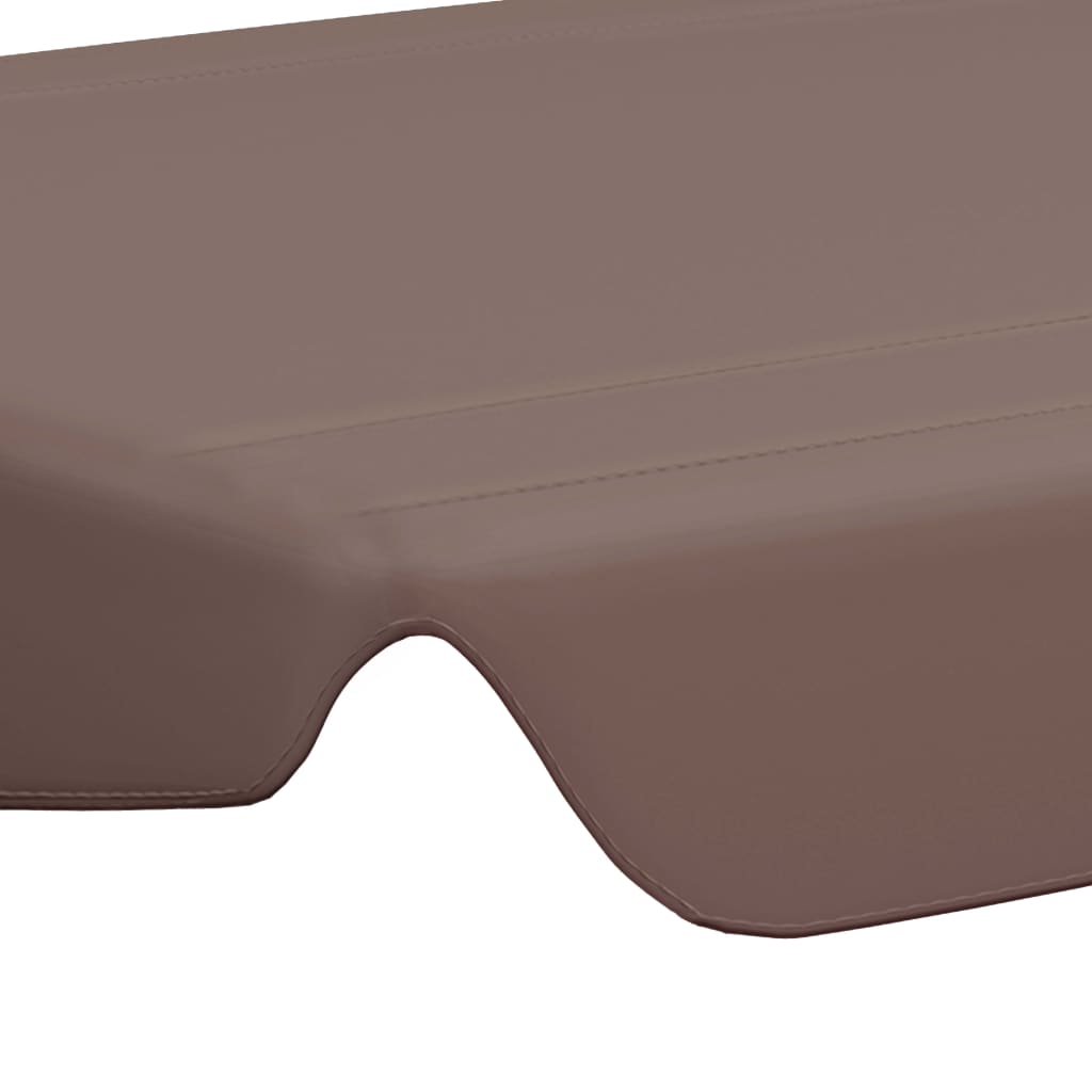 Replacement Canopy for Garden Swing Brown 150/130x105/70 cm