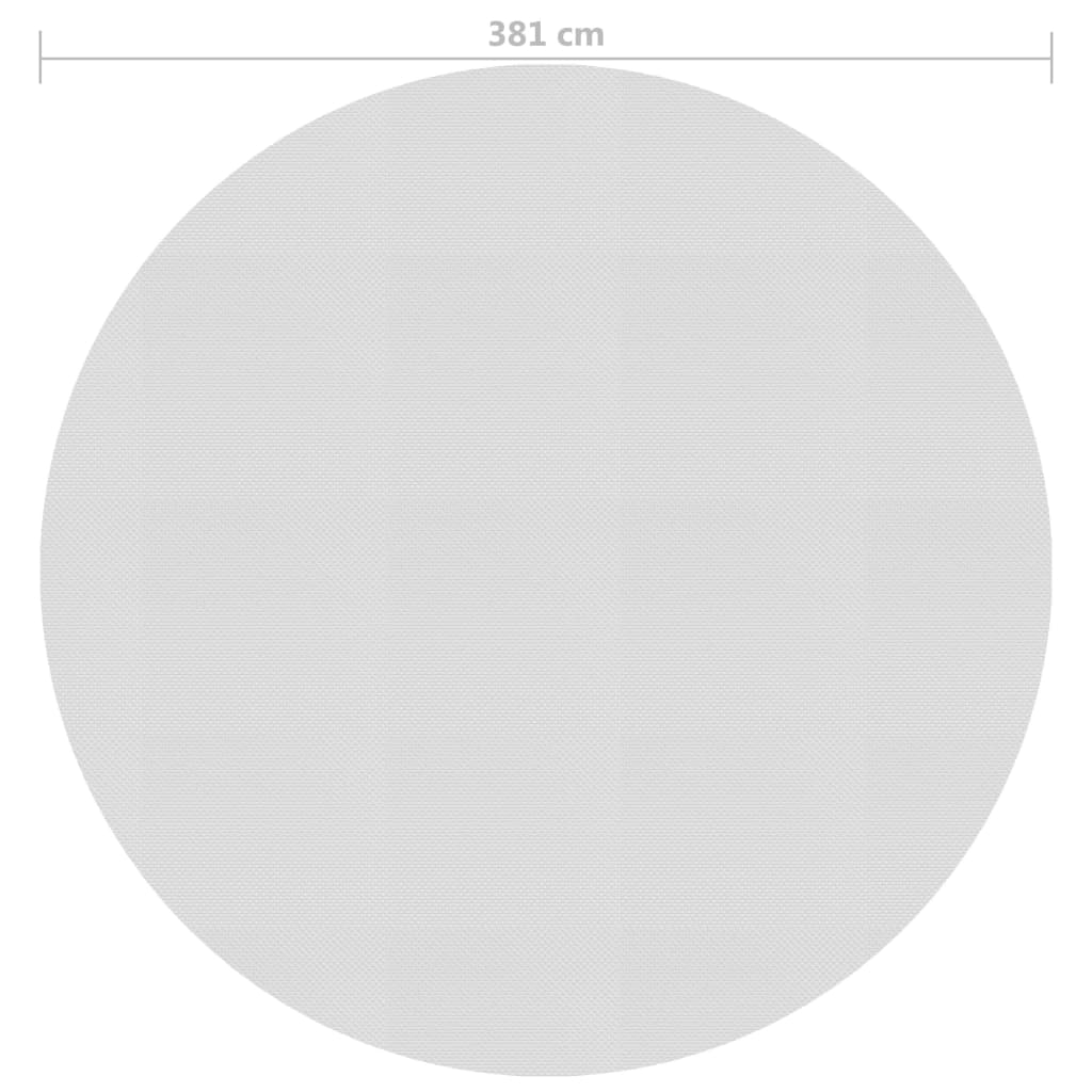 Floating PE Solar Pool Film 381 cm Grey