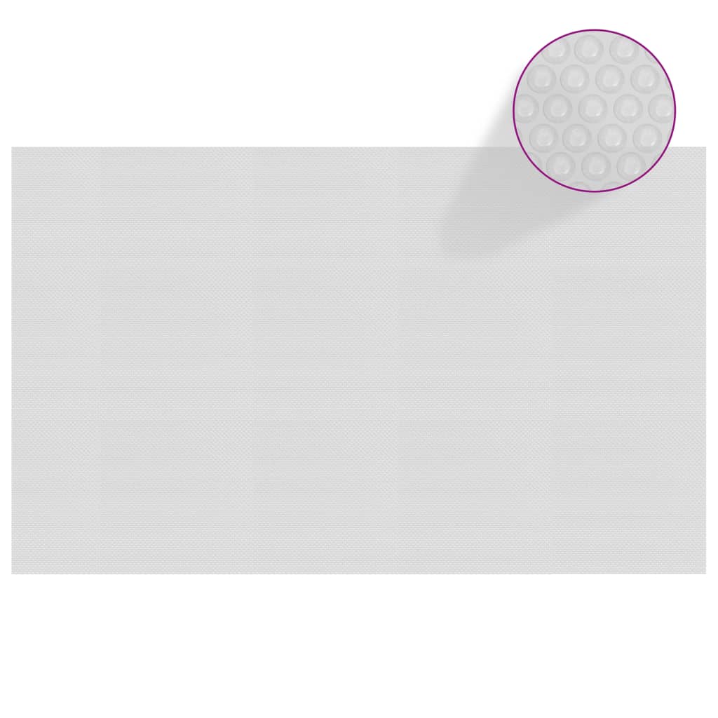 Floating PE Solar Pool Film 260x160 cm Grey