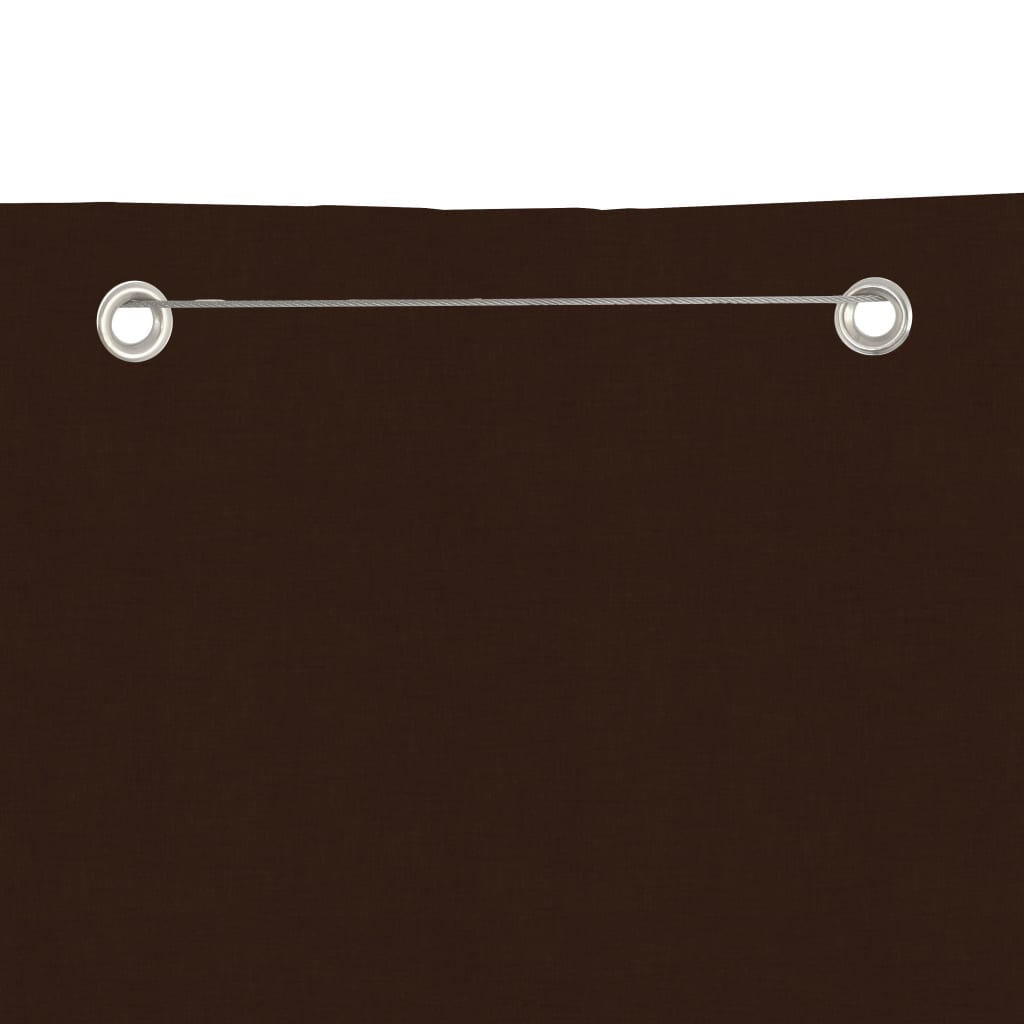 Balcony Screen Brown 80x240 cm Oxford Fabric
