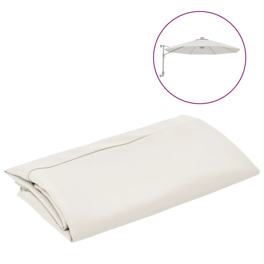 Replacement Fabric for Cantilever Umbrella Sand White 350 cm