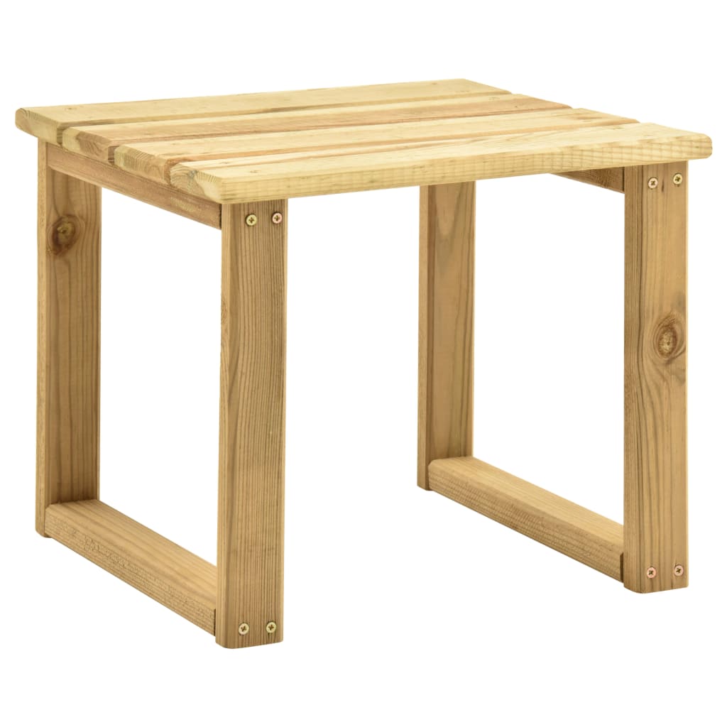 Sunbed Table 30x30x26 cm Impregnated Pinewood