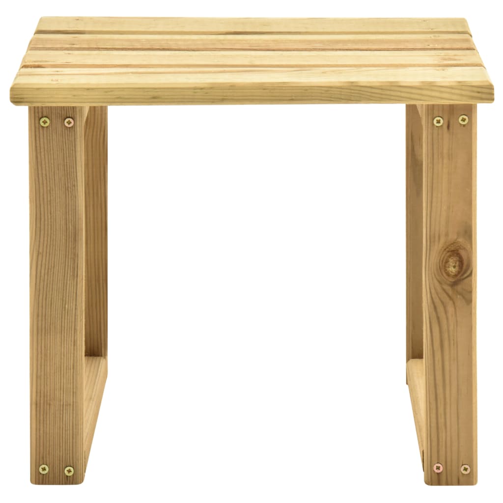 Sunbed Table 30x30x26 cm Impregnated Pinewood