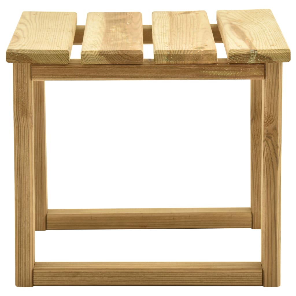 Sunbed Table 30x30x26 cm Impregnated Pinewood