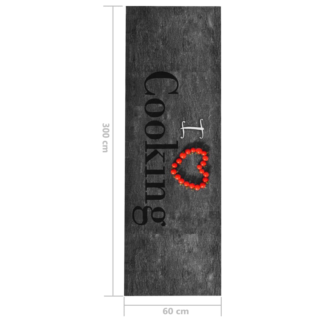 Kitchen Carpet Washable Cooking 60x300 cm
