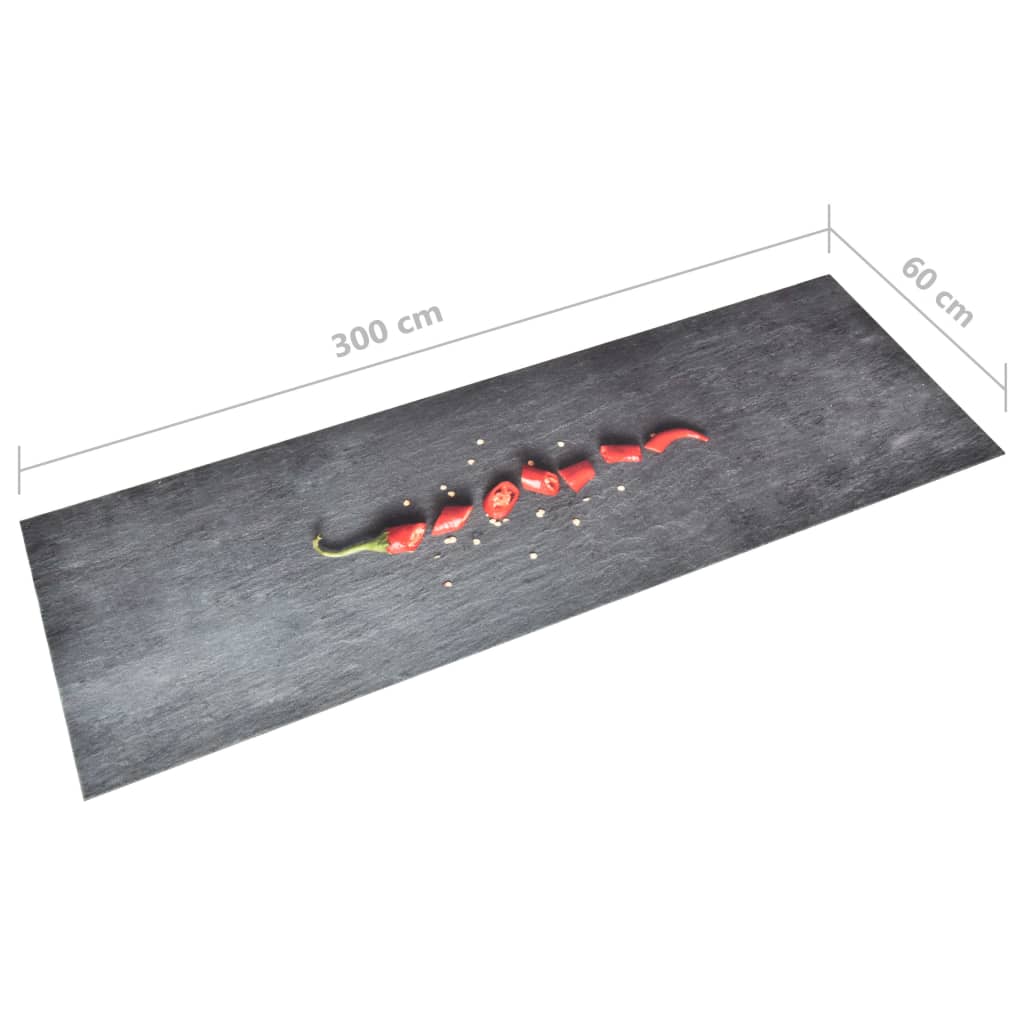 Kitchen Carpet Washable Pepper 60x300 cm