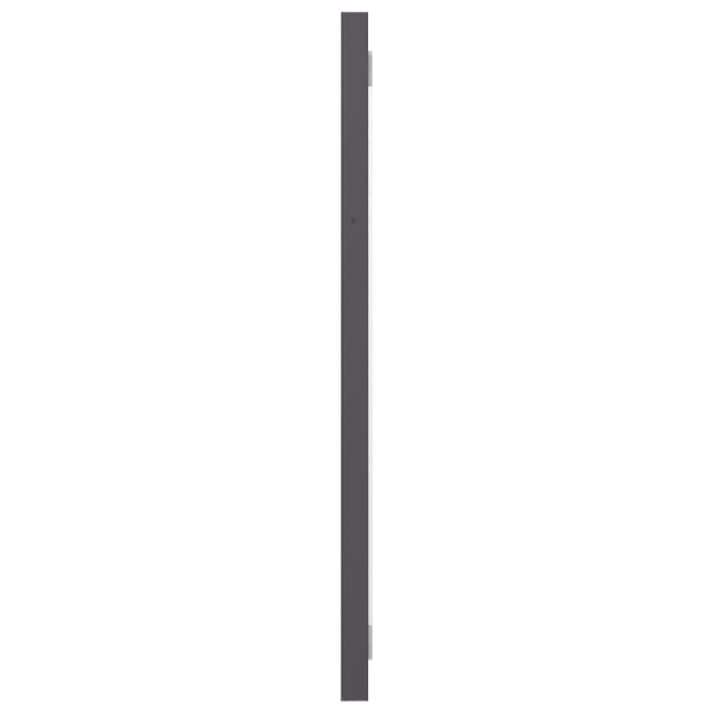 2 Piece Bathroom Furniture Set High Gloss Grey Engineered Wood