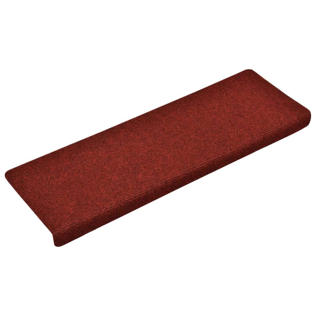 Stair Mats 5 pcs Bordeaux Red 65x21x4 cm Needle Punch