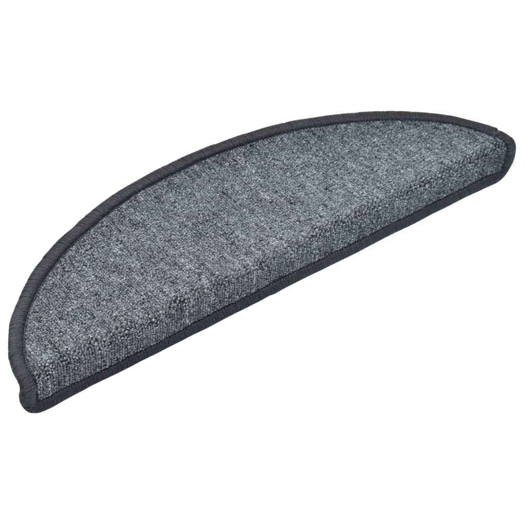 Stair Mats 10 pcs 56x17x3 cm Dark Grey