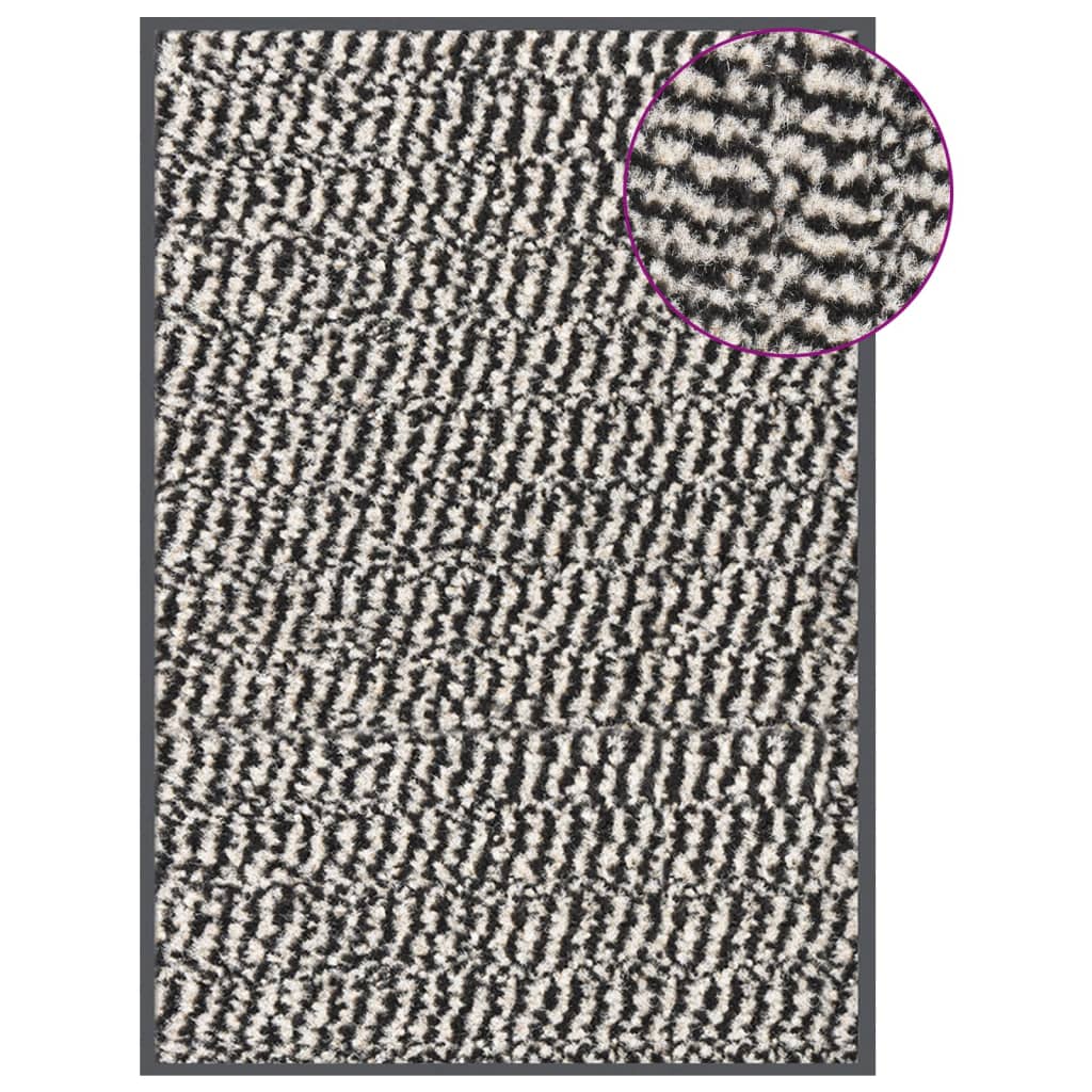 Doormat Tufted 40x60 cm Light Brown