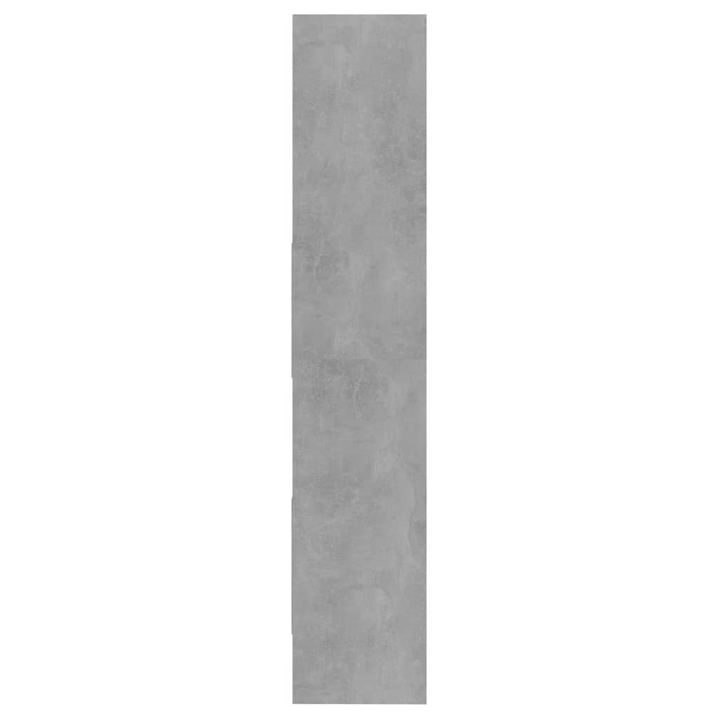Book Cabinet Concrete Grey 40x35x180 cm Engineered Wood
