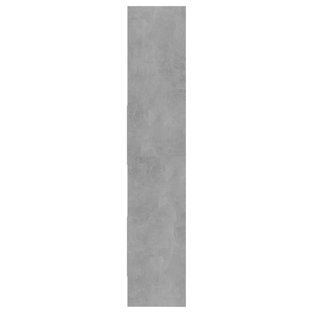 Book Cabinet Concrete Grey 60x35x180 cm Engineered Wood