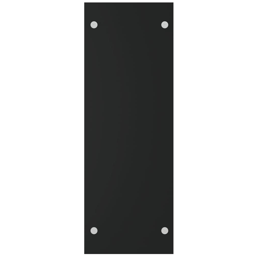 Firewood Rack Black 40x35x100 cm Tempered Glass