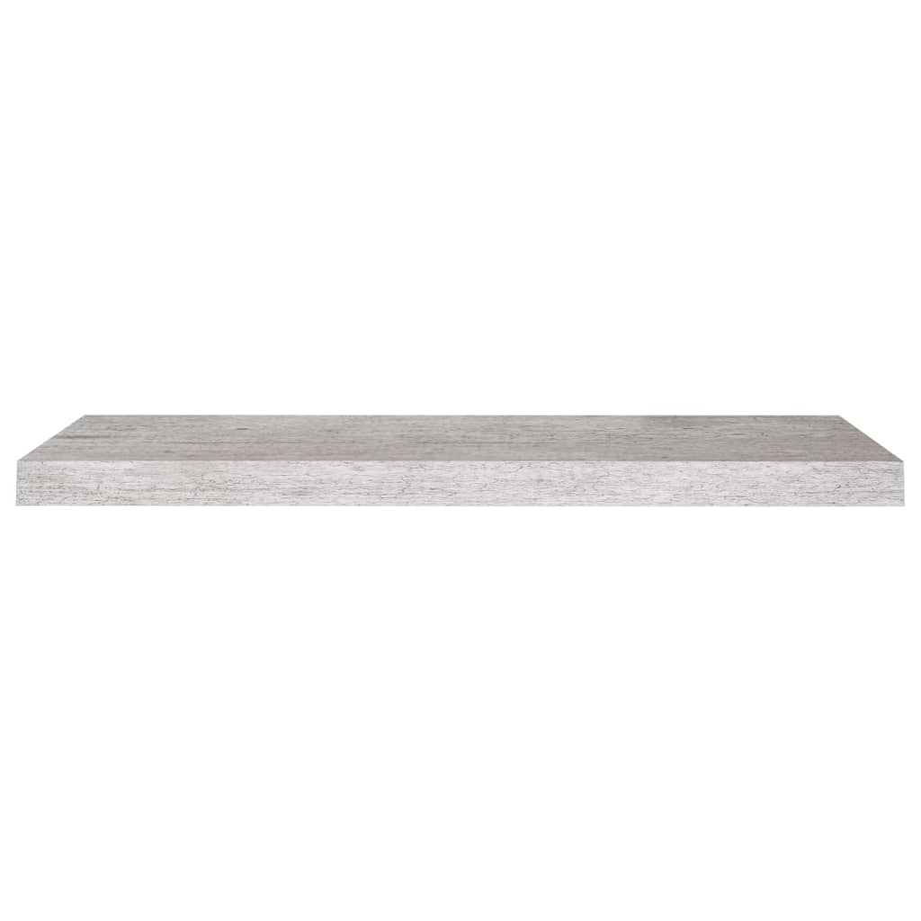 Floating Wall Shelf Concrete Grey 80x23.5x3.8 cm MDF