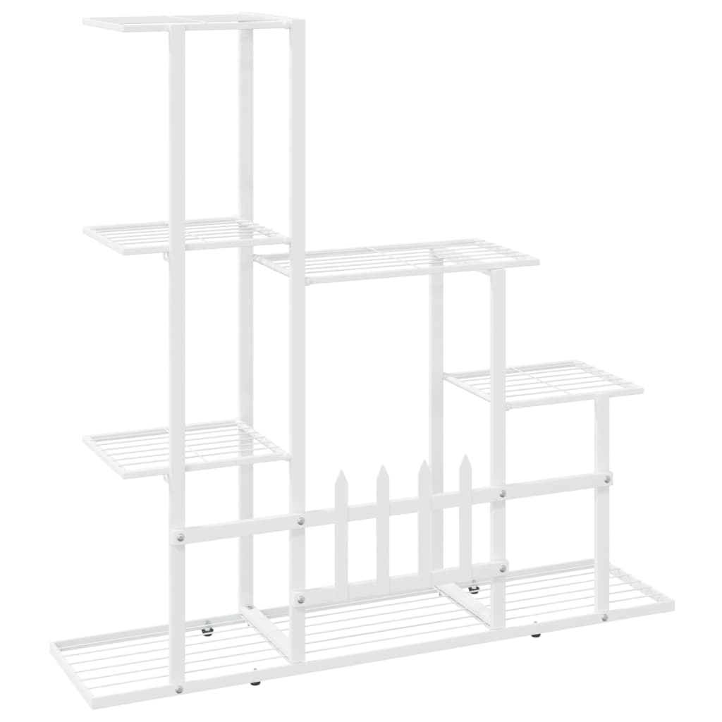 Flower Stand 94.5x25x88 cm White Metal