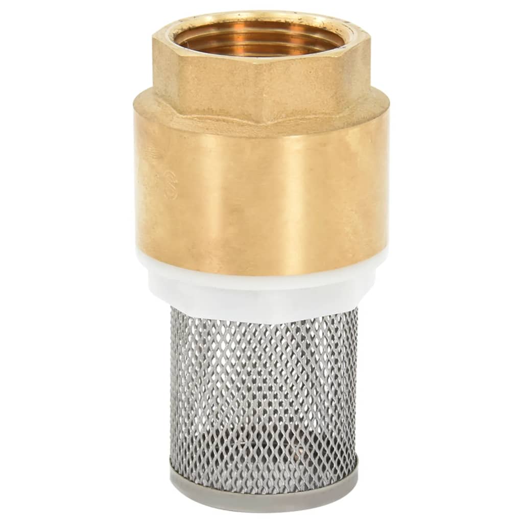 Suction Hose with Brass Connectors Black 1.1" 5 m PVC