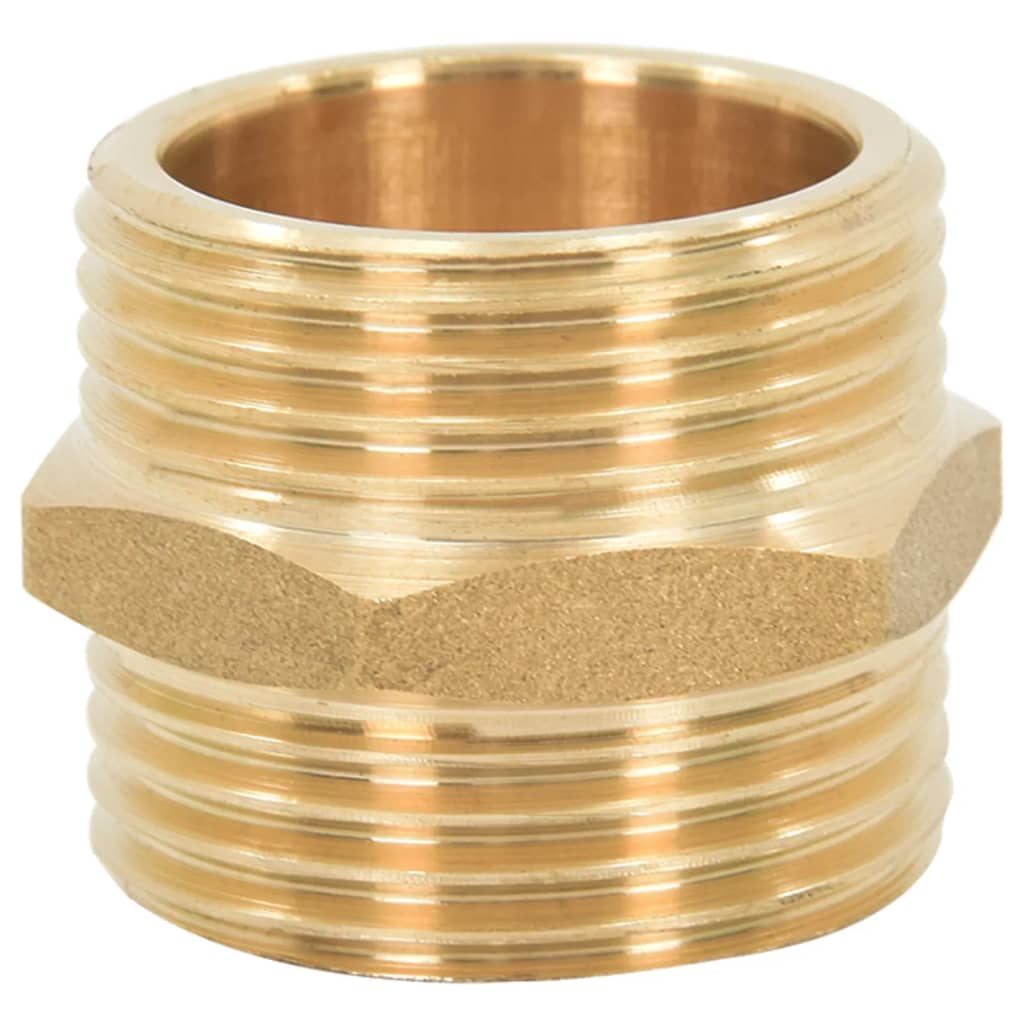 Suction Hose with Brass Connectors Black 1.1" 5 m PVC
