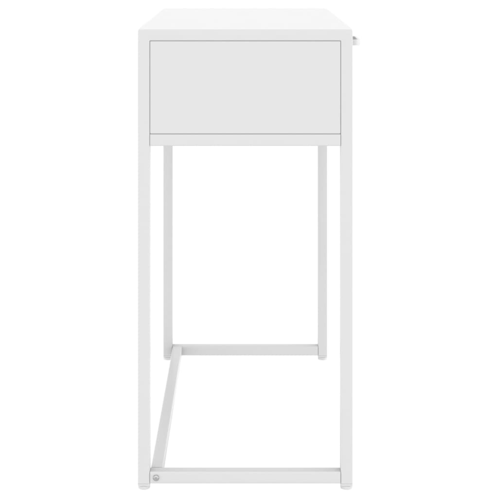 Console Table White 72x35x75 cm Steel