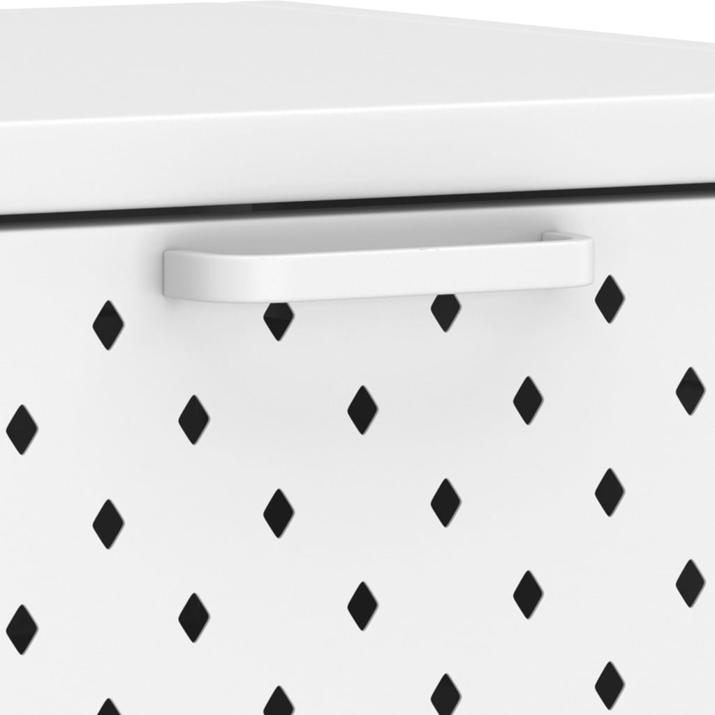 Console Table White 72x35x75 cm Steel