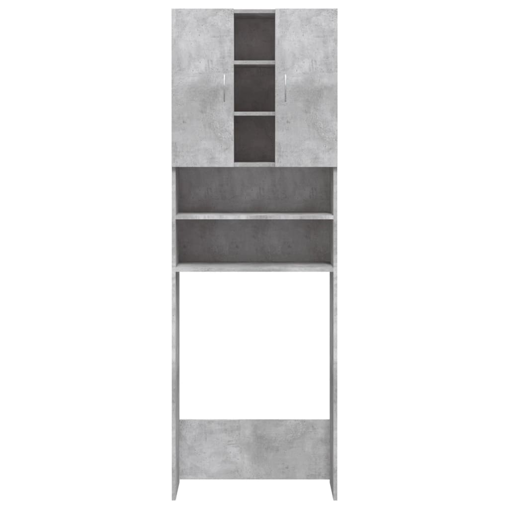 Washing Machine Cabinet Concrete Grey 64x25.5x190 cm