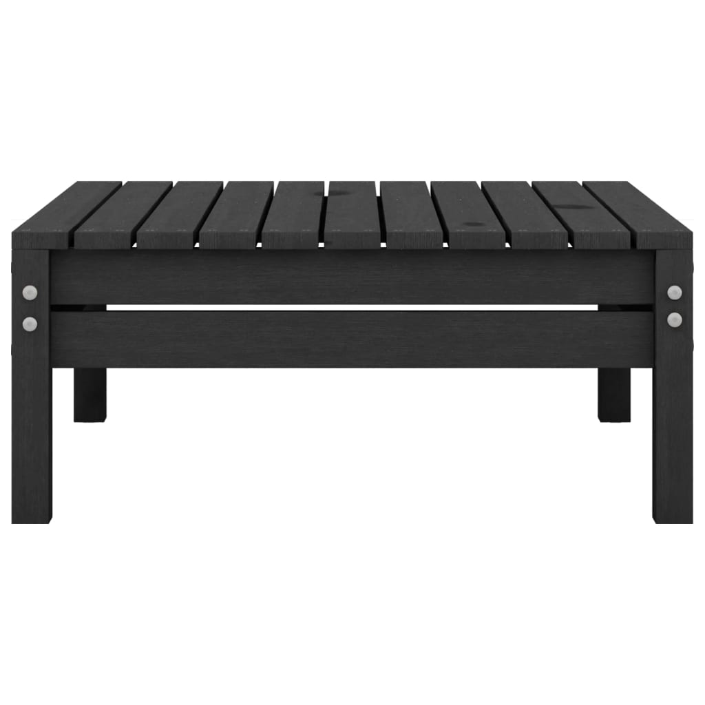 4 Piece Garden Lounge Set Solid Pinewood Black