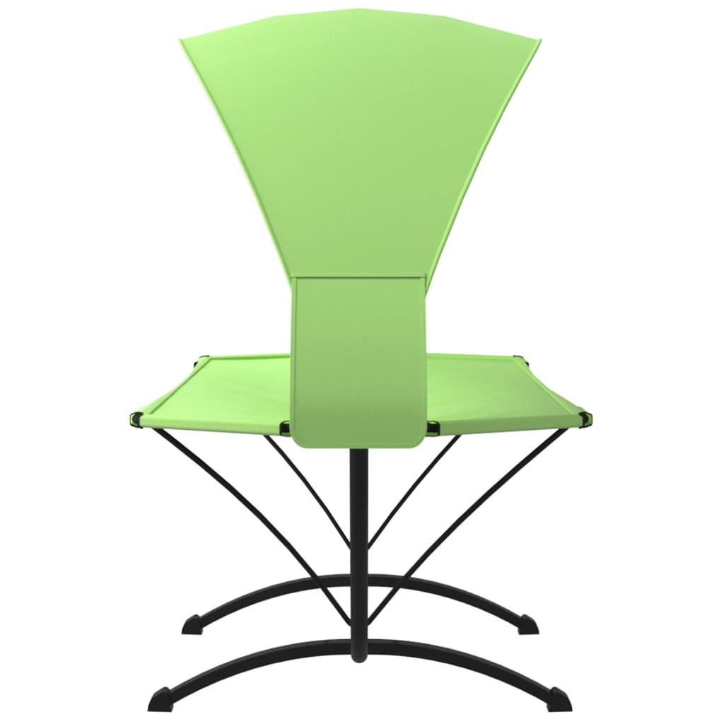 Outdoor Lounge Bed with Canopy Green Steel and Oxford Fabric