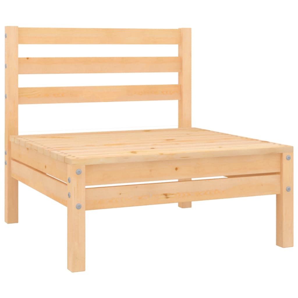 7 Piece Garden Lounge Set Solid Wood Pine