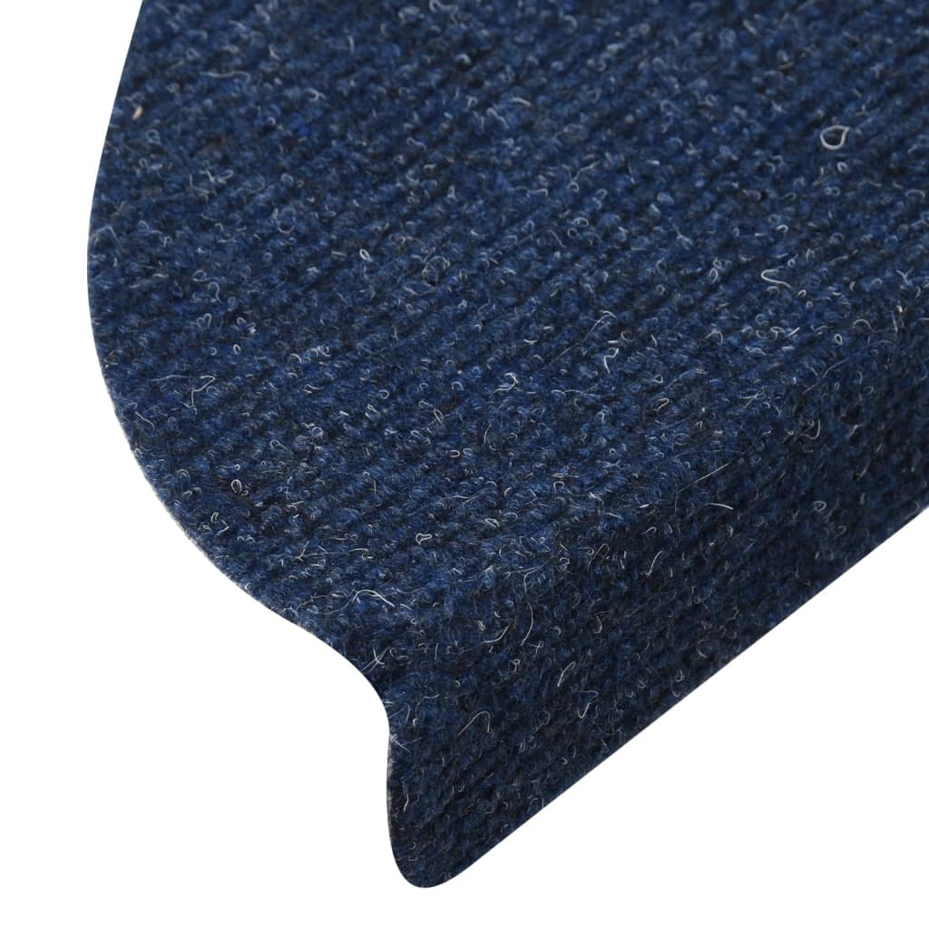 Stair Mats Self-adhesive 15 pcs 65x22.5x3.5 cm Blue