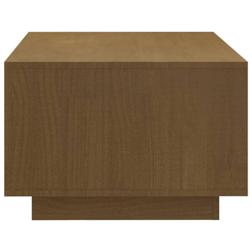 Coffee Table Honey Brown 110x50x33.5 cm Solid Pinewood