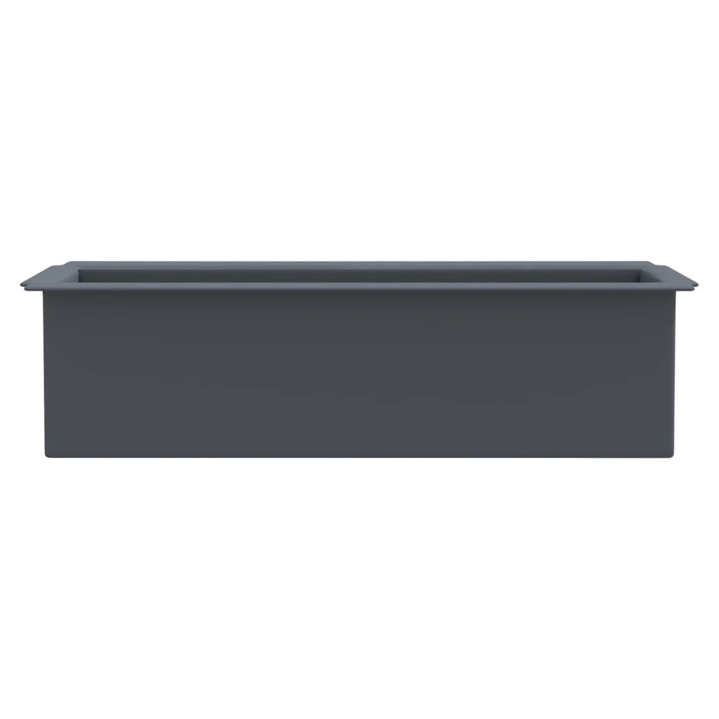 Flower Boxes for Euro Pallets 12 pcs Grey 36x13.5x9.5 cm PP