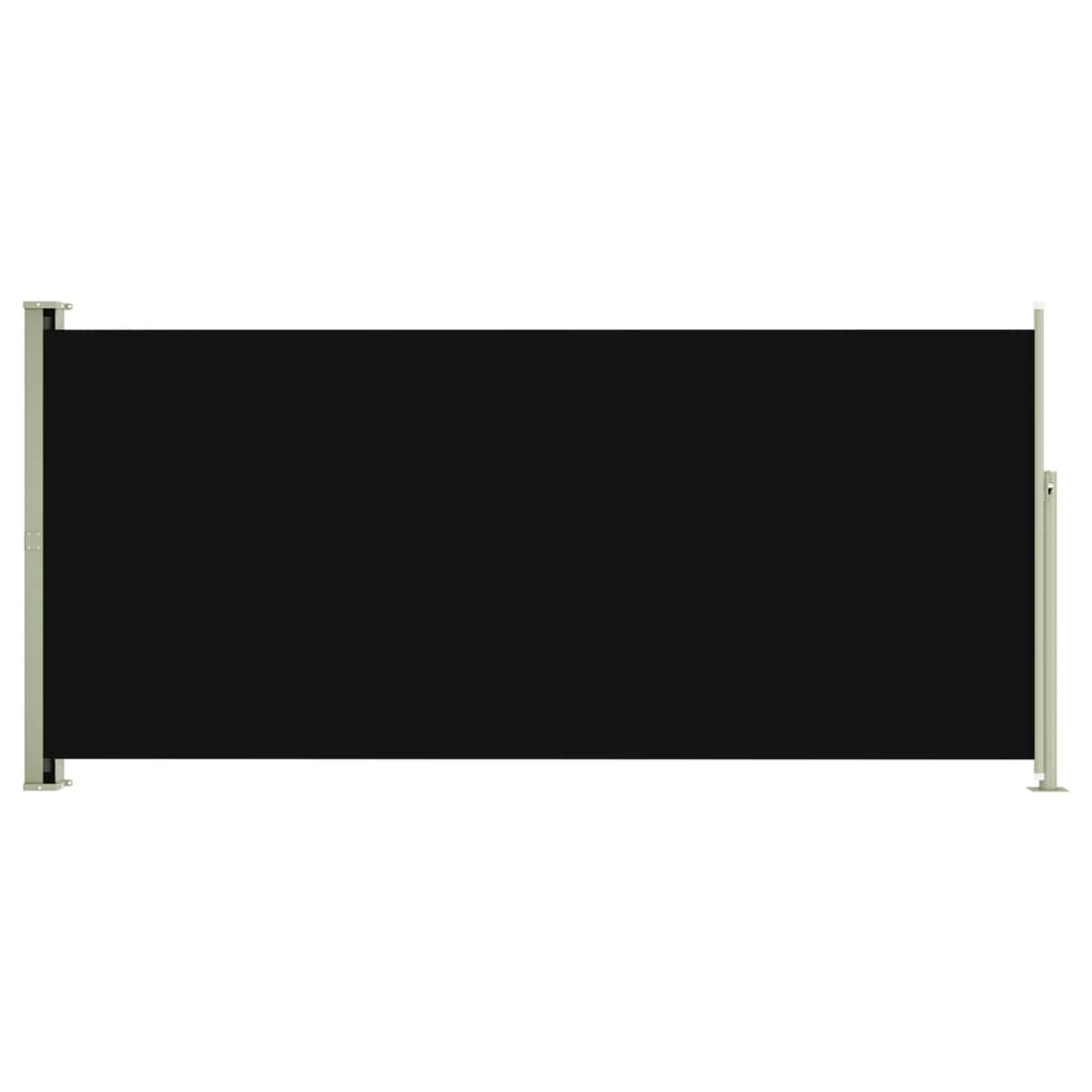 Patio Retractable Side Awning 140x300 cm Black