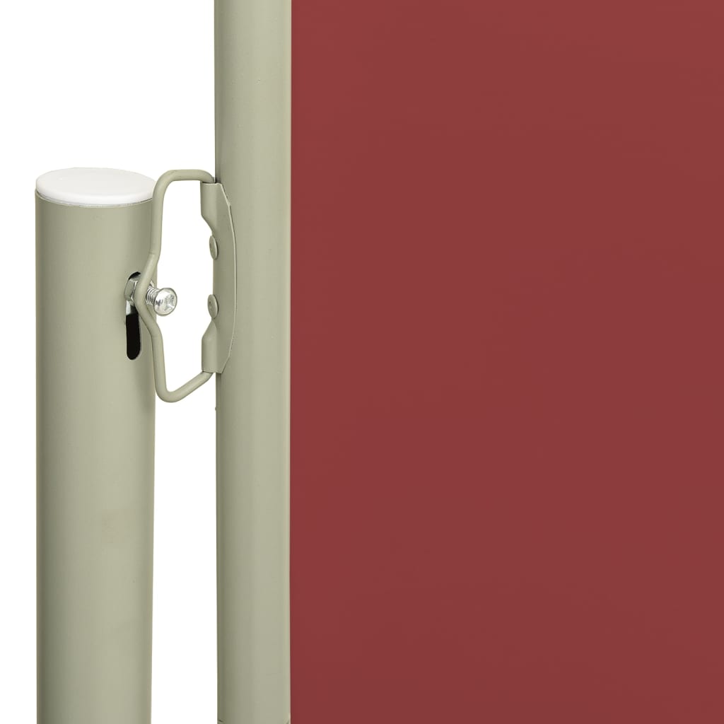 Patio Retractable Side Awning 117x600 cm Red