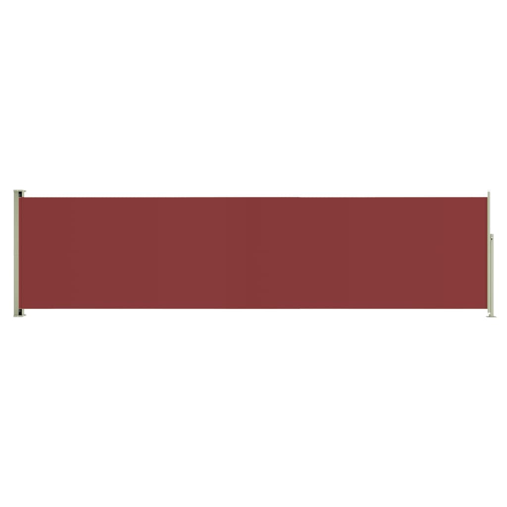Patio Retractable Side Awning 160x600 cm Red