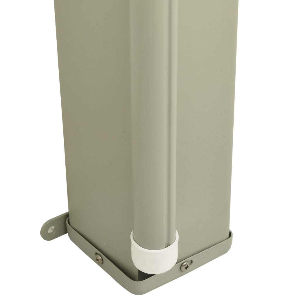 Patio Retractable Side Awning 200x600 cm Black