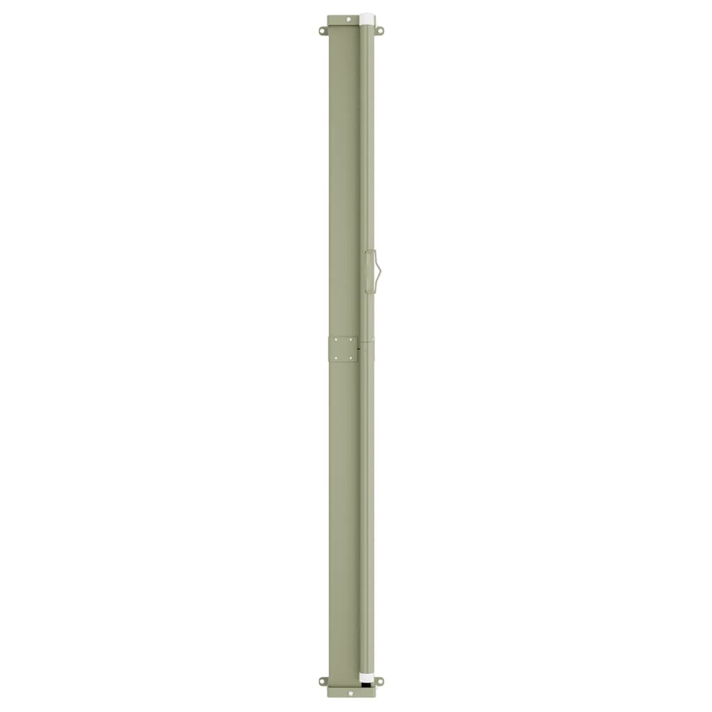 Patio Retractable Side Awning 200x600 cm Black