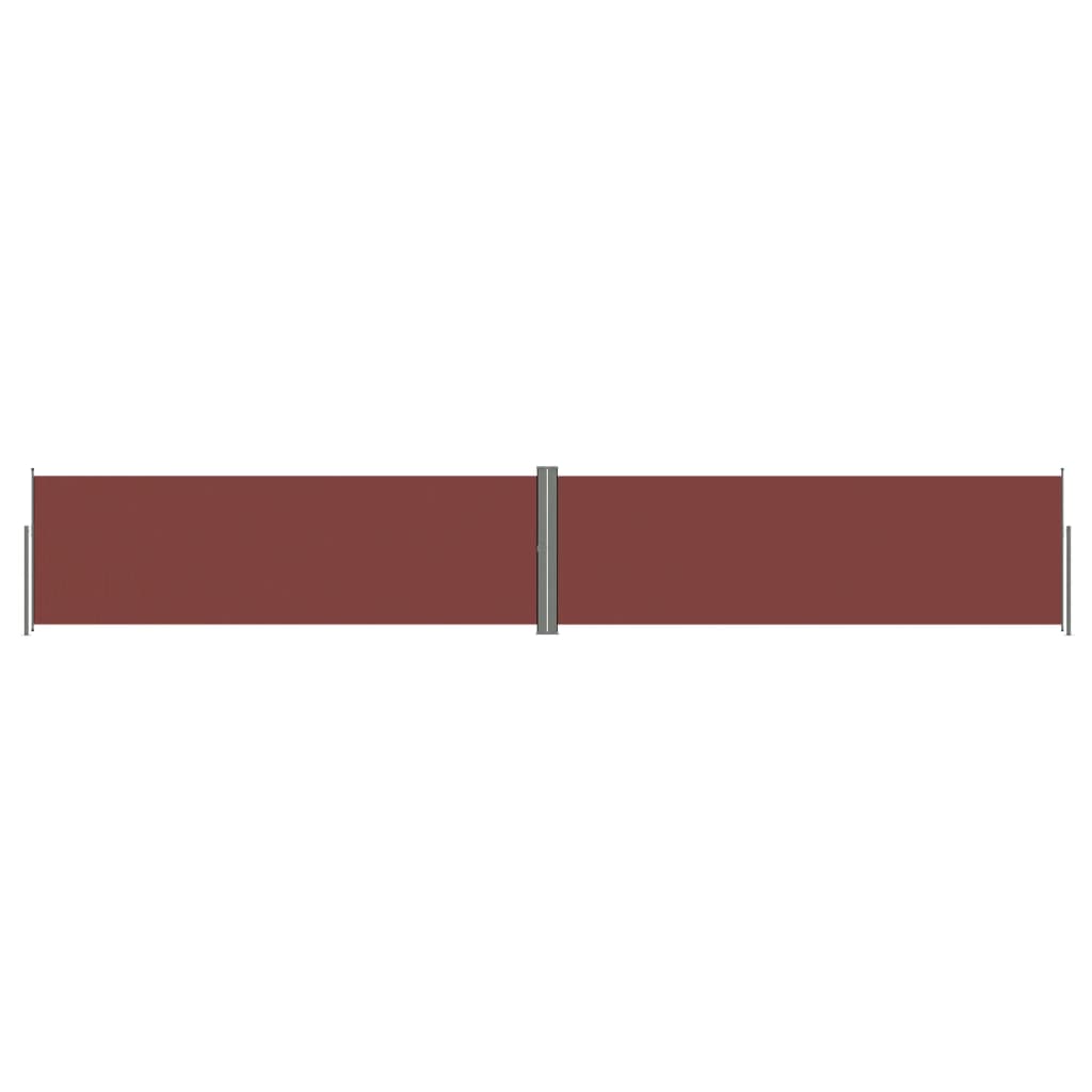 Retractable Side Awning Brown 160x1000 cm