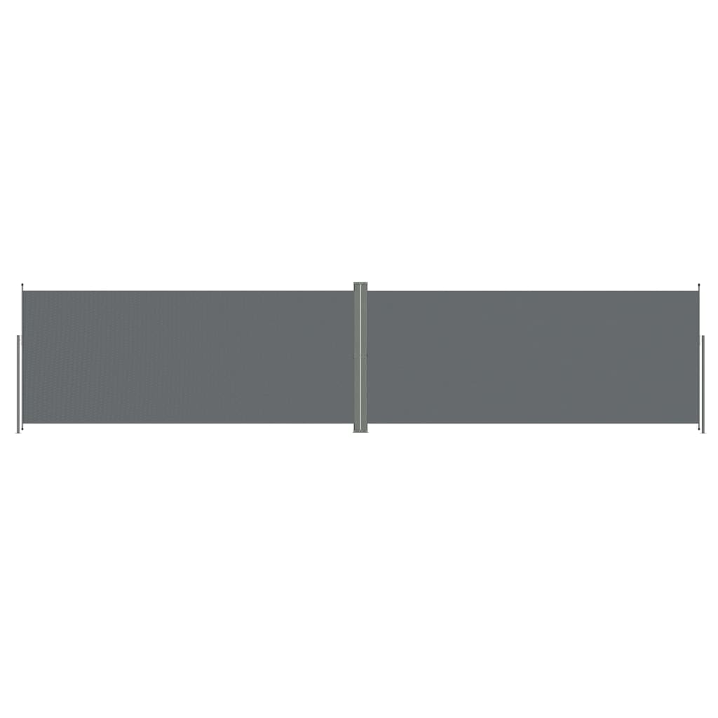 Retractable Side Awning Anthracite 220x1000 cm