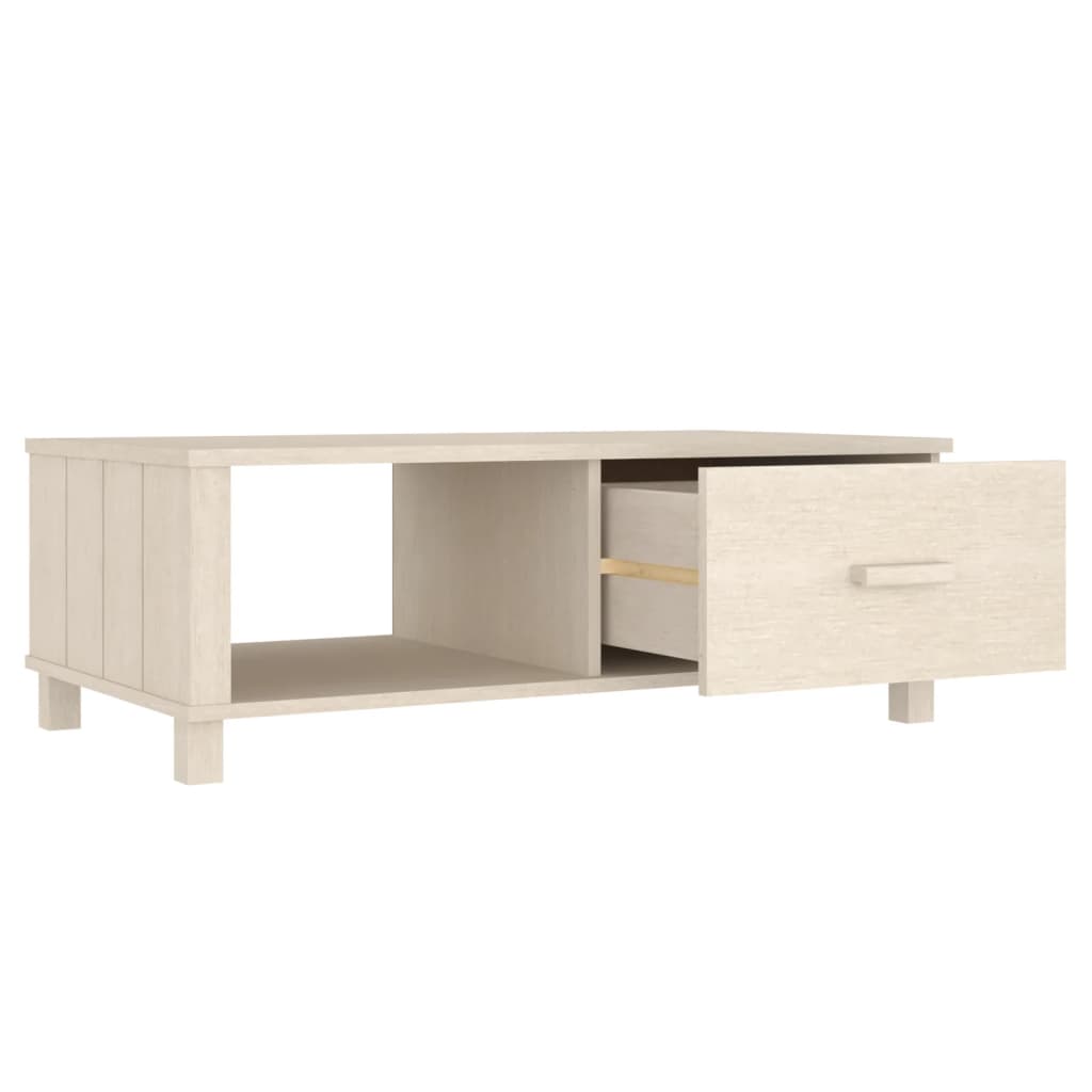 Coffee Table HAMAR Honey Brown 100x55x35 cm Solid Wood Pine
