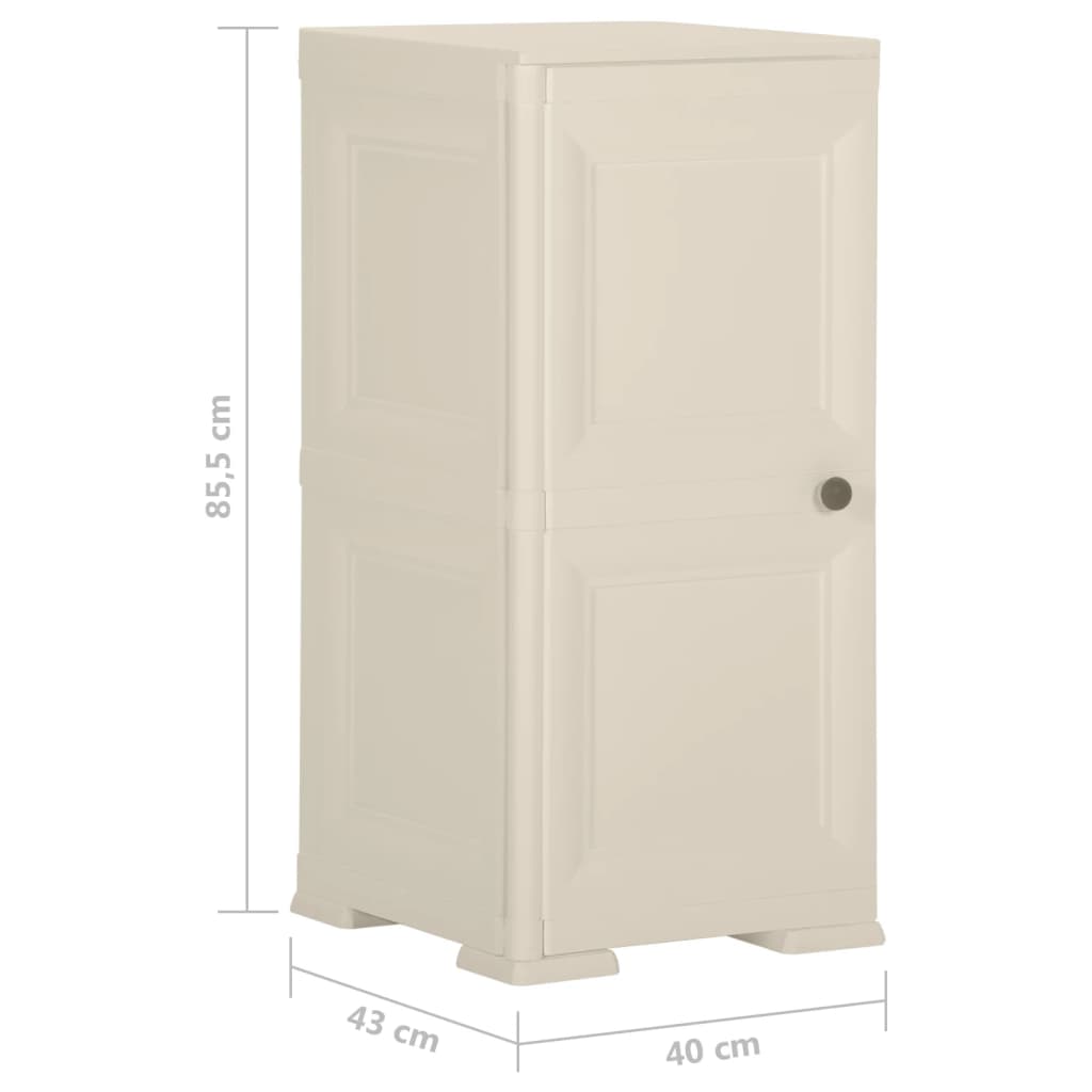 Plastic Cabinet 40x43x85.5 cm Wood Design Vanilla Ice