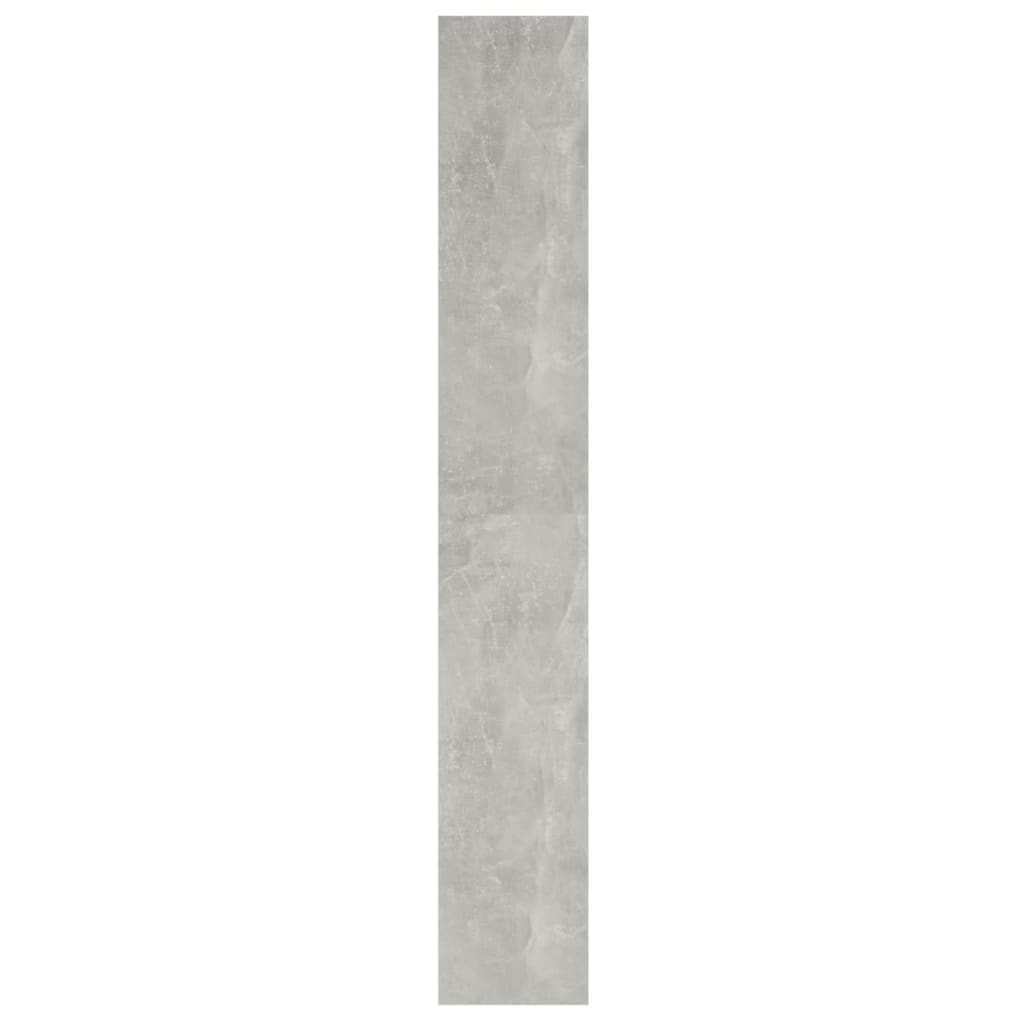 Book Cabinet/Room Divider Concrete Grey 40x30x198 cm