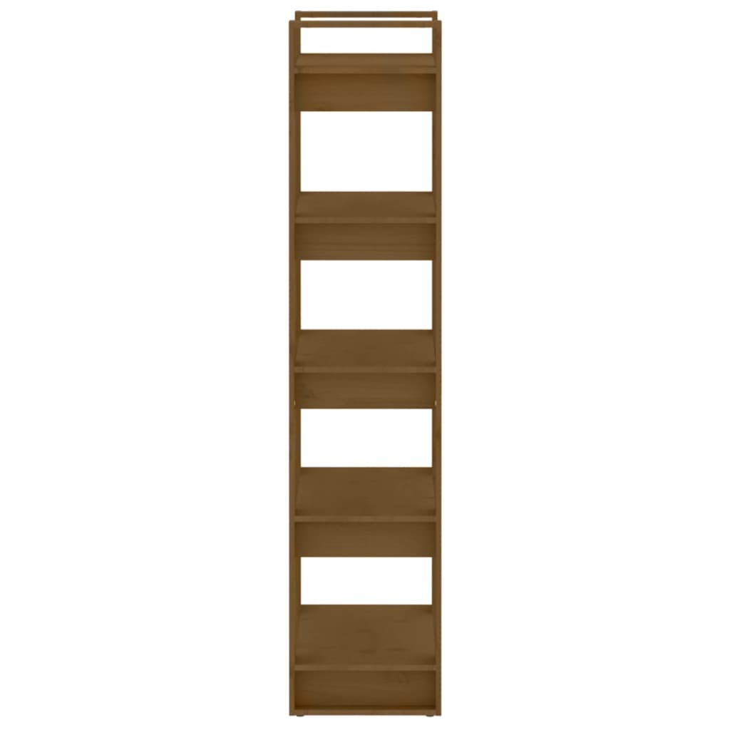 Book Cabinet/Room Divider Honey Brown 60x35x160 cm Solid Wood