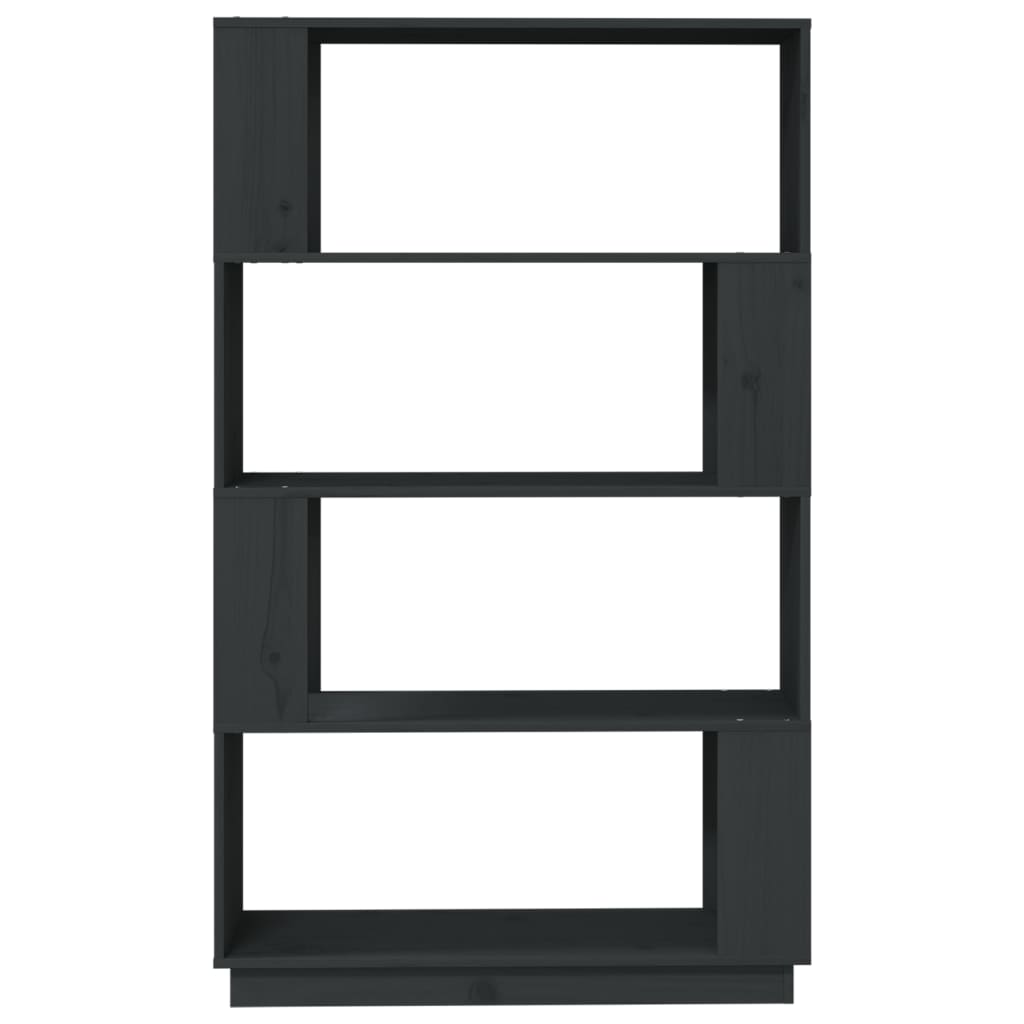Book Cabinet/Room Divider Grey 80x25x132 cm Solid Wood Pine