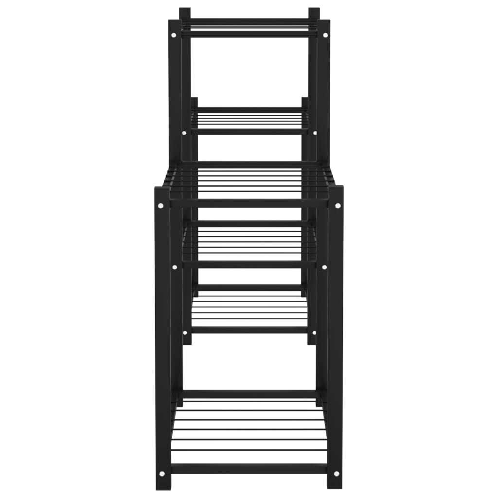 Flower Stand 83x25x60 cm Black Iron