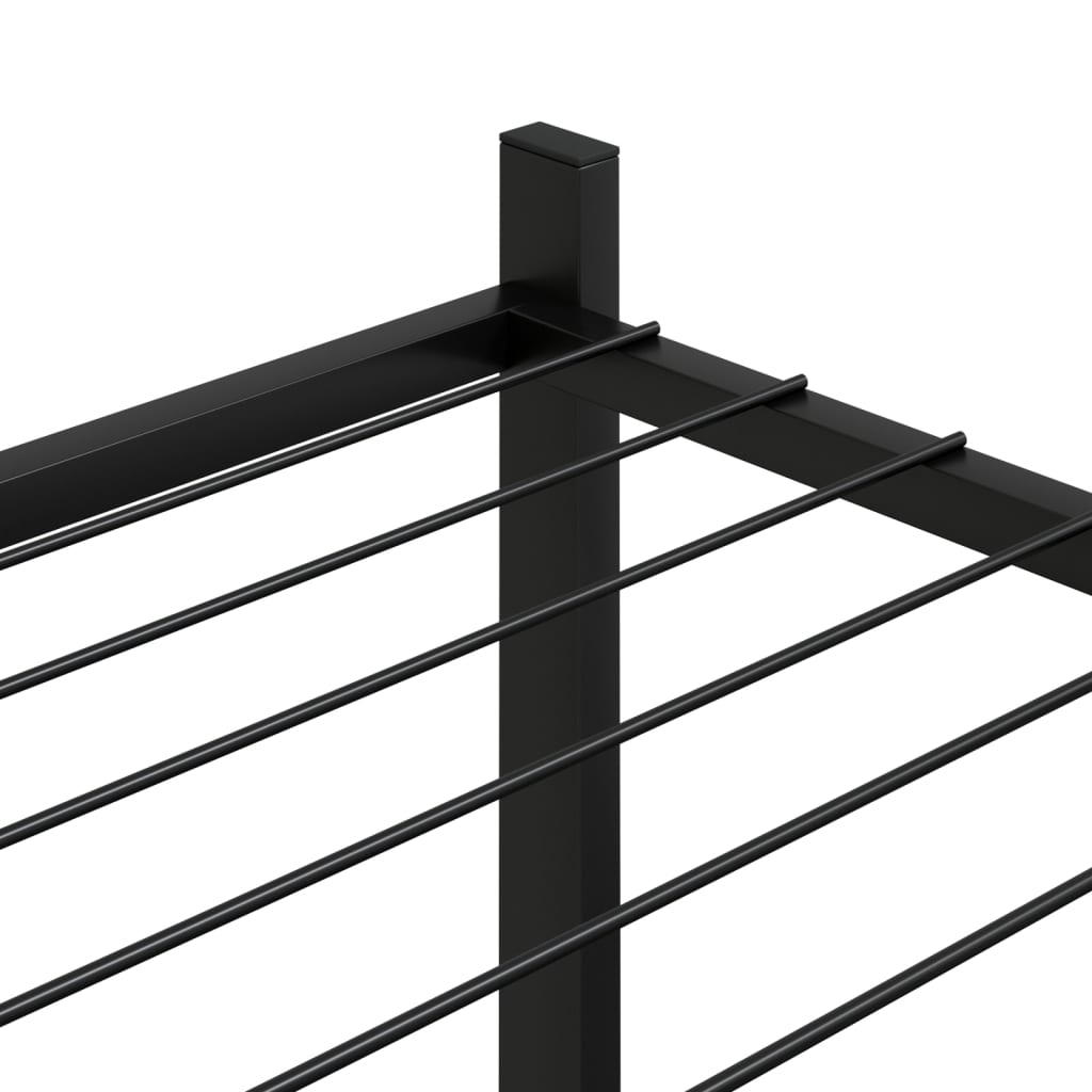 Flower Stand 83x25x60 cm Black Iron