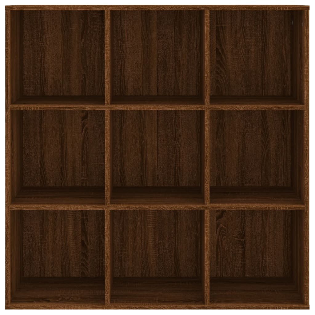 Book Cabinet Brown Oak 98x29x97.5 cm